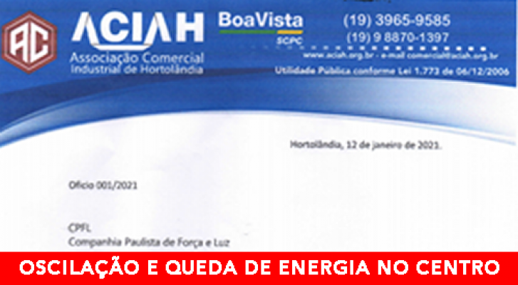 Oscilação e Queda Energia na Região Central