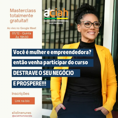 MASTERCLASS TOTALMENTE GRATUITO