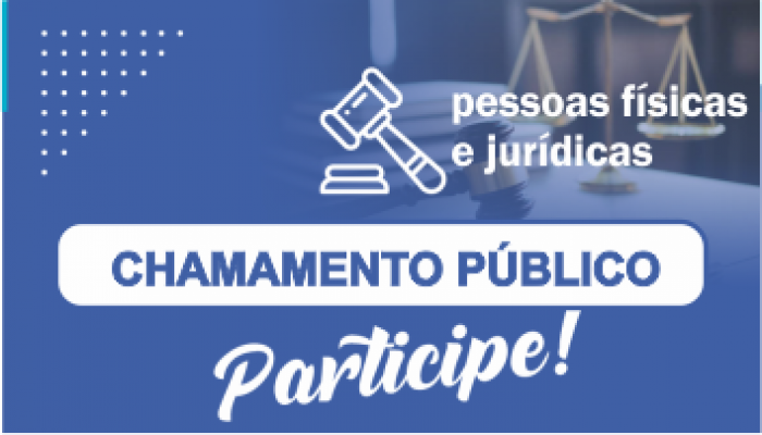 Chamamento público pra serviços no âmbito de atividades físicas, culturais, saúde, de lazer e recreação