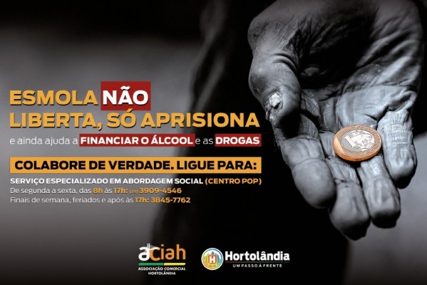 Hortolândia promove campanha de conscientização sobre doação de esmola